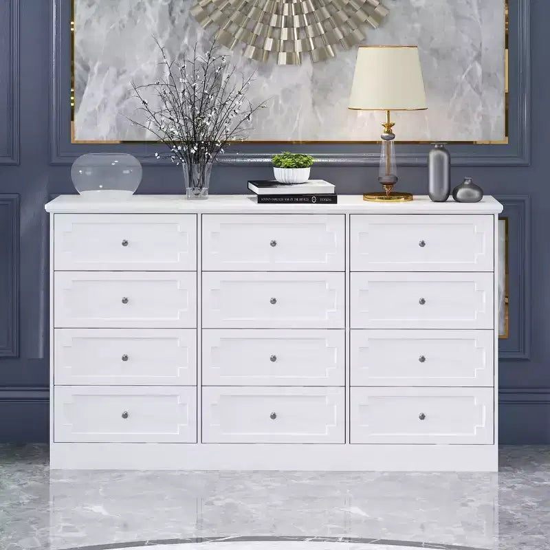 Famapy 12 - Drawer Large Dresser Storage Cabinet Chest of Drawers: Large - Capacity Organizer for Multi - Room Storage & Decor