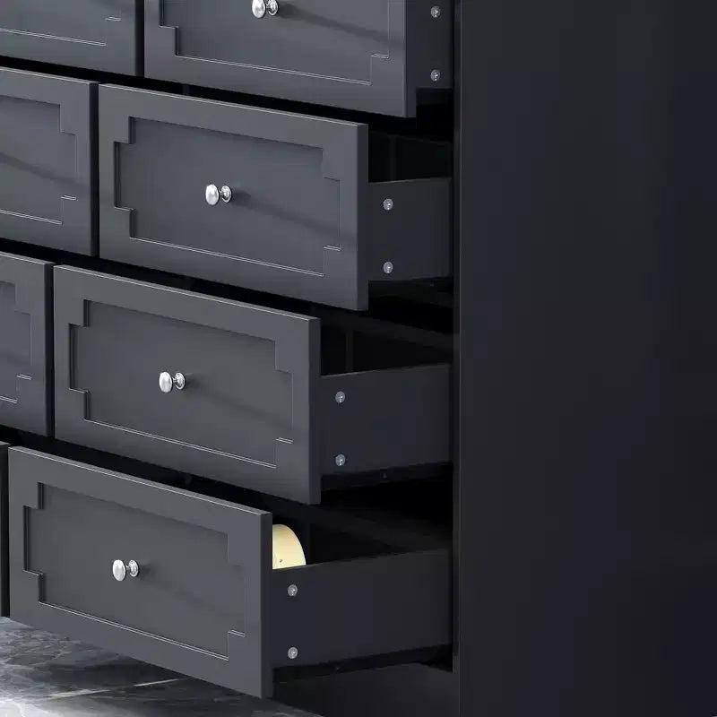 12-Drawer Large Dresser Storage Cabinet, Chest of Drawers, Large-Capacity Organizer for Multi-Room Storage & Decor