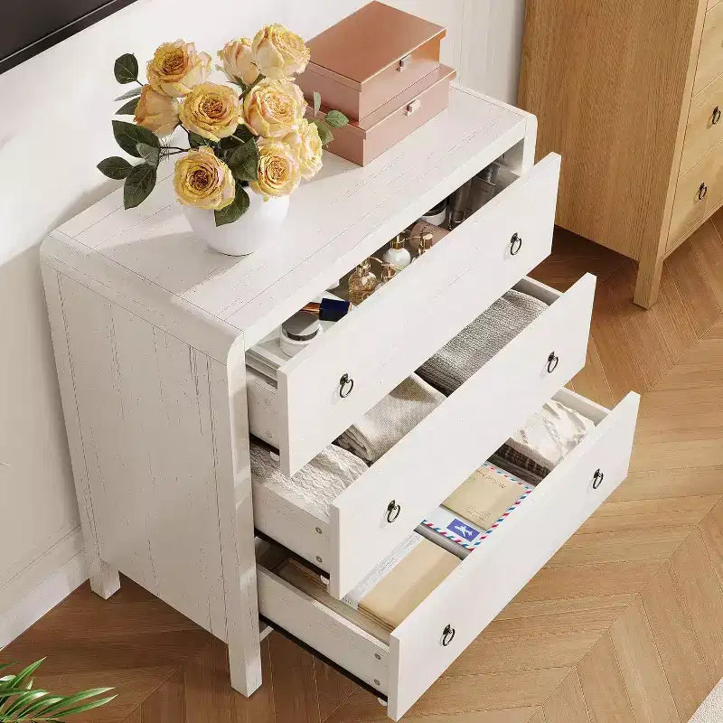 3 Drawer Dresser for Bedroom, Chest of Drawers, Closet Dresser Storage Cabinet Organizer for Bedroom, Living Room, Hallway