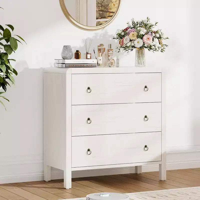3 Drawer Dresser for Bedroom, Chest of Drawers, Closet Dresser Storage Cabinet Organizer for Bedroom, Living Room, Hallway