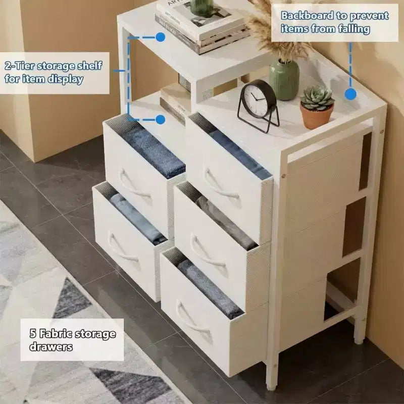 5-layer movable filing cabinet with open storage shelves, a filing cabinet for home office organization, office storage organizer