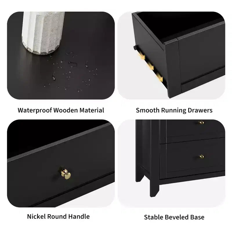 6 Drawer Dresser for Bedroom, Simply Modern Chest of Drawers, Wood Storage Large Dresser with Deep Drawers for Living Room, Hallway Entryway