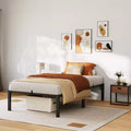 Metal Bed Frame, Heavy Duty Metal Platform Bed Frame with Reinforced Slats Support, 800 Lbs Load Capacity, Noise Free