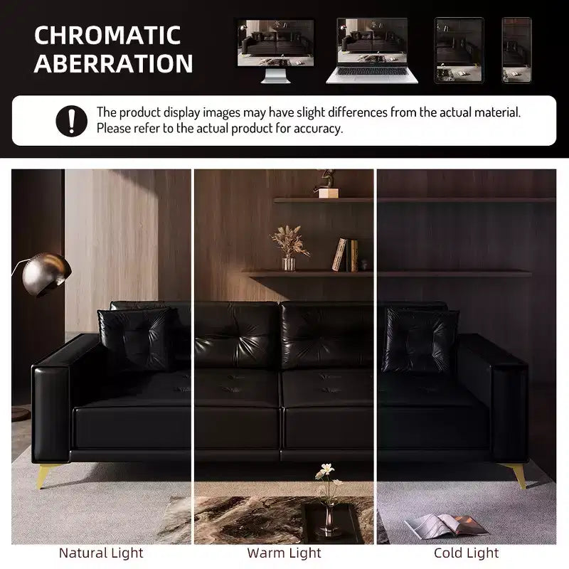 92.1" King Size Pull Out Sleeper Sofa Bed, 3-in-1 Faux Leather Convertible Sofa Couch with 2 Pillows