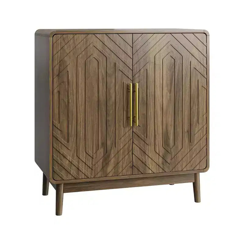 31 Sideboard Buffet Cabinet, Accent Coffee Bar Cabinet with Adjustable Shelf, Entryway Console Table