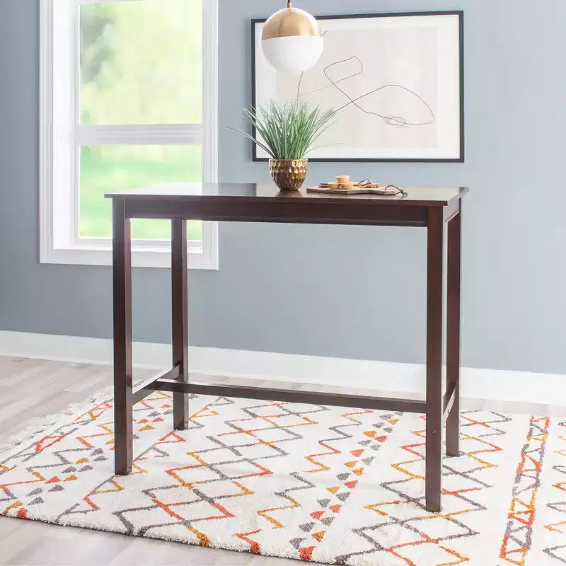 42" Bar Height Pub Table, Black