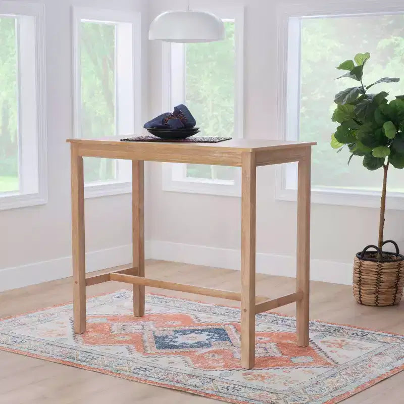 42" Bar Height Pub Table, Black