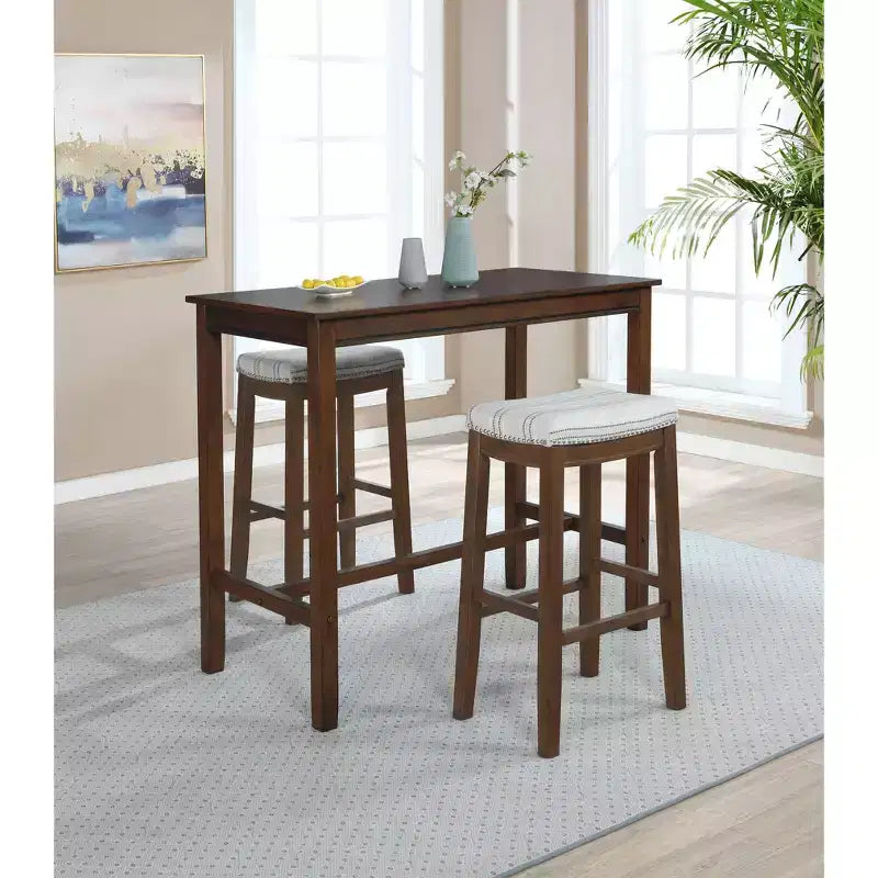 42" Bar Height Pub Table, Black