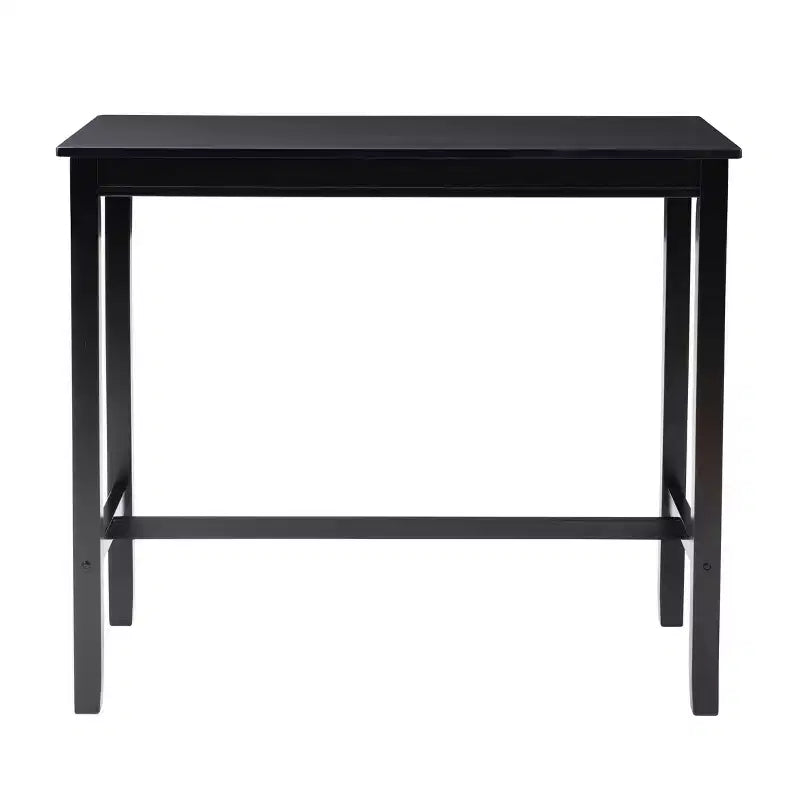 42" Bar Height Pub Table, Black