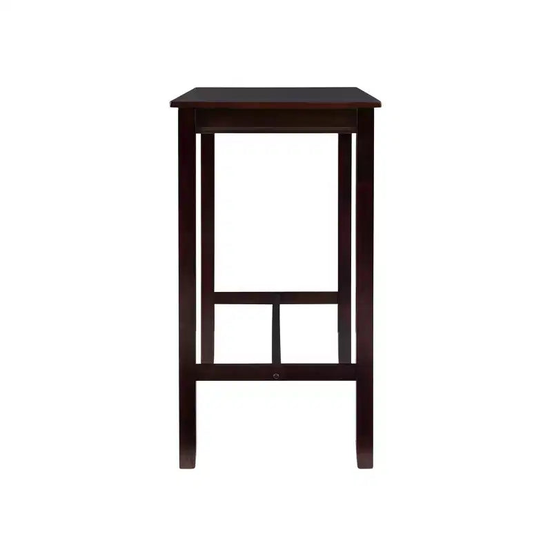 42" Bar Height Pub Table, Black