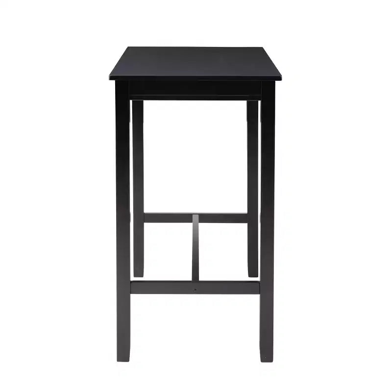 42" Bar Height Pub Table, Black