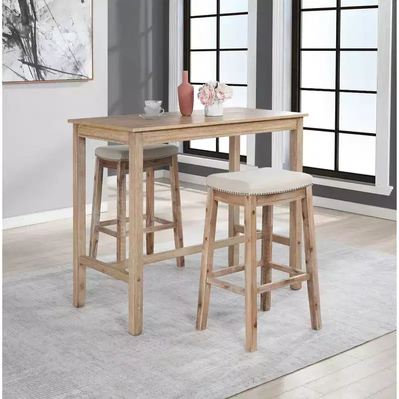 42" Bar Height Pub Table, Black
