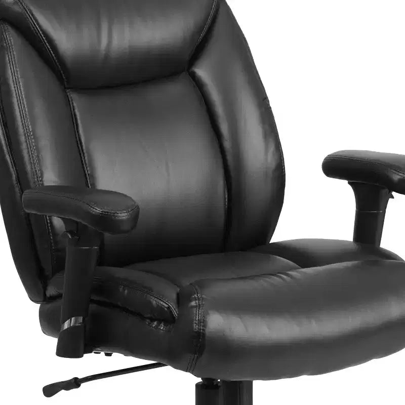 Big & Tall 400 lb. Rated Swivel Ergonomic Task Office Chair with Deep Tufted Seating and Adjustable Arms