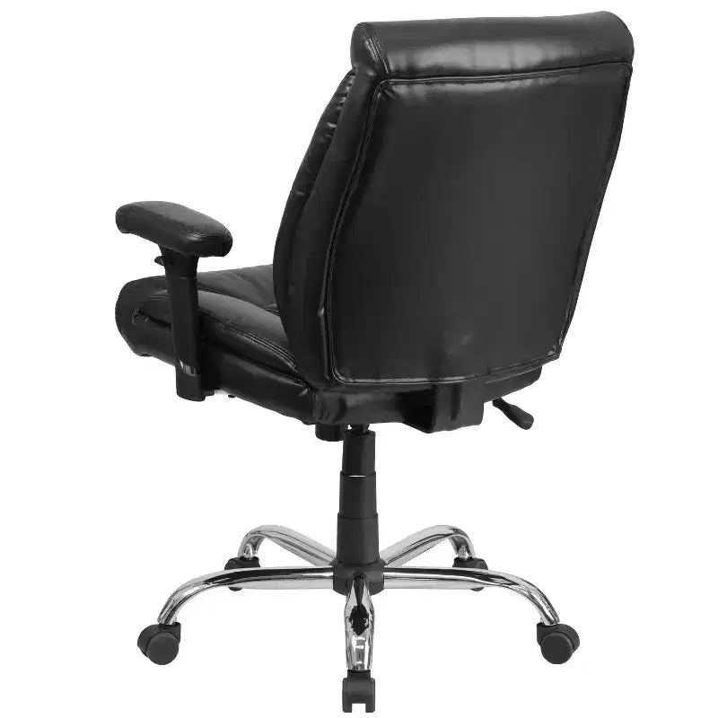 Big & Tall 400 lb. Rated Swivel Ergonomic Task Office Chair with Deep Tufted Seating and Adjustable Arms