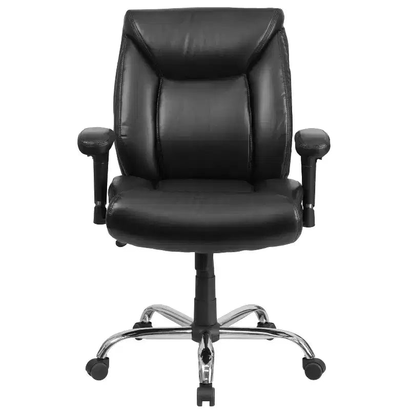 Big & Tall 400 lb. Rated Swivel Ergonomic Task Office Chair with Deep Tufted Seating and Adjustable Arms