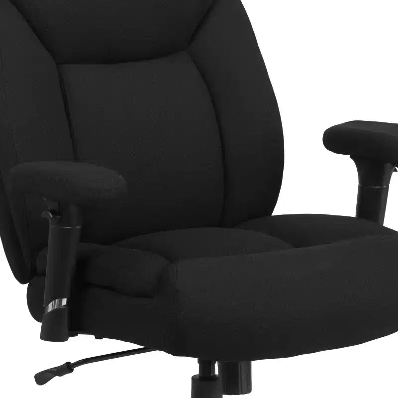 Big & Tall 400 lb. Rated Swivel Ergonomic Task Office Chair with Deep Tufted Seating and Adjustable Arms