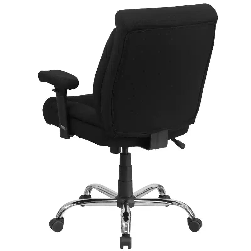 Big & Tall 400 lb. Rated Swivel Ergonomic Task Office Chair with Deep Tufted Seating and Adjustable Arms