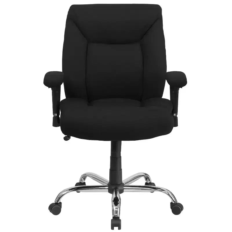Big & Tall 400 lb. Rated Swivel Ergonomic Task Office Chair with Deep Tufted Seating and Adjustable Arms