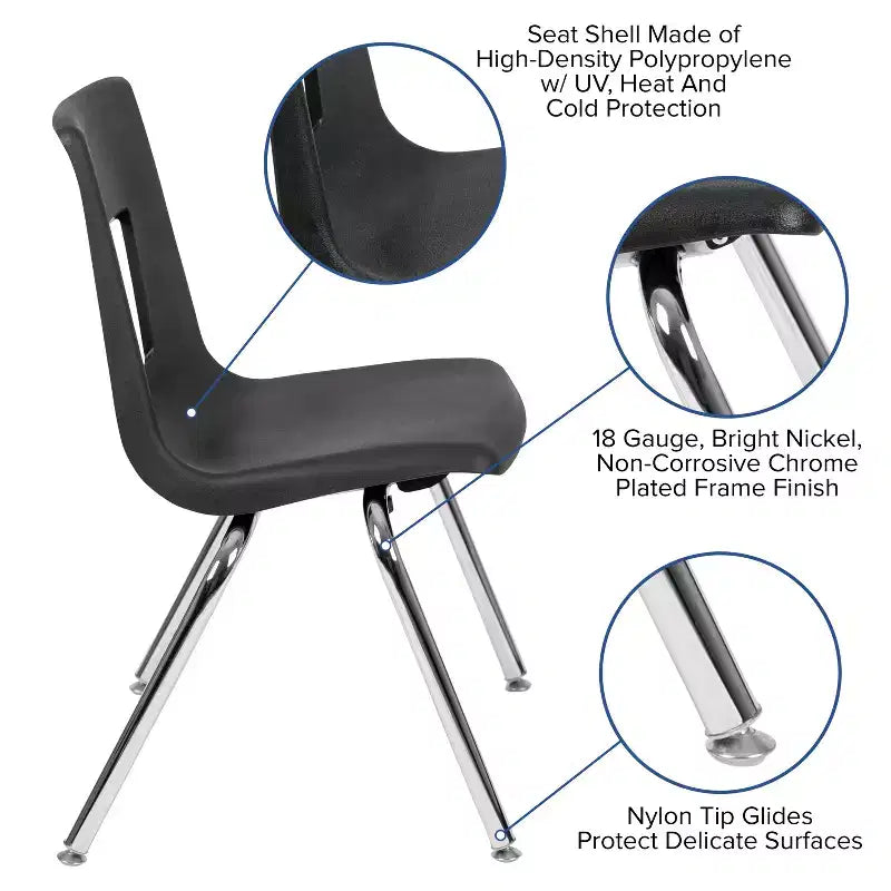 Student Stack School Chair, 16-Inch