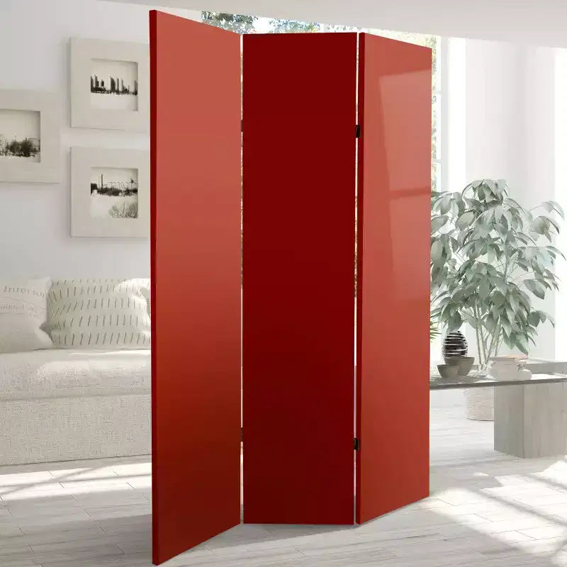 6-Panel Double Sided Solid Canvas Room Divider