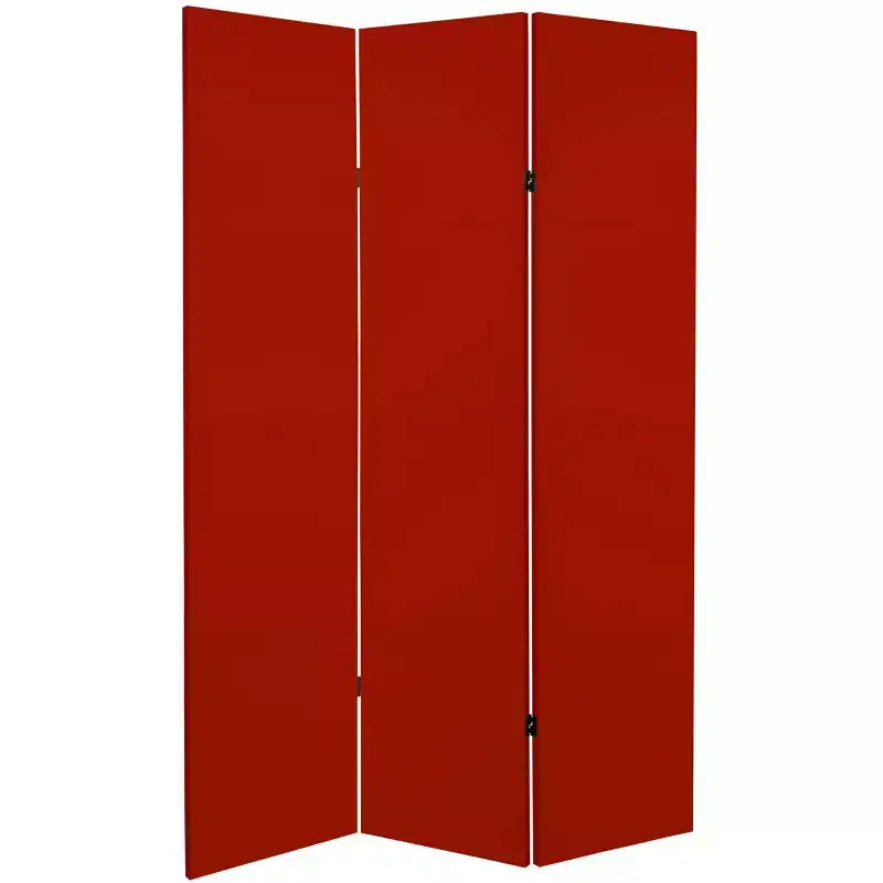 6 Double Sided Solid Canvas Room Divider - Oriental Furniture