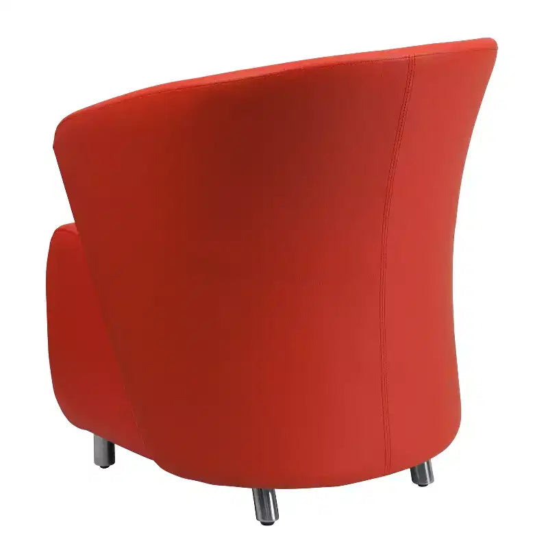 Home Office Curved Barrel Back Lounge Chair