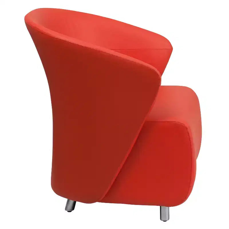 Home Office Curved Barrel Back Lounge Chair