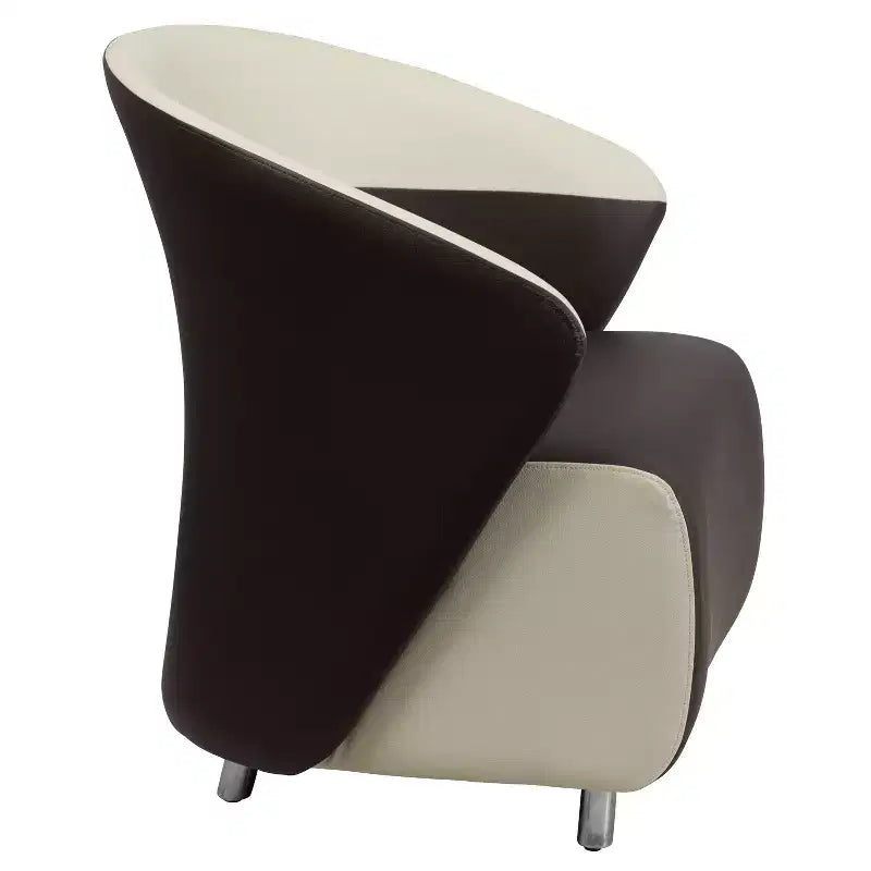 Home Office Curved Barrel Back Lounge Chair