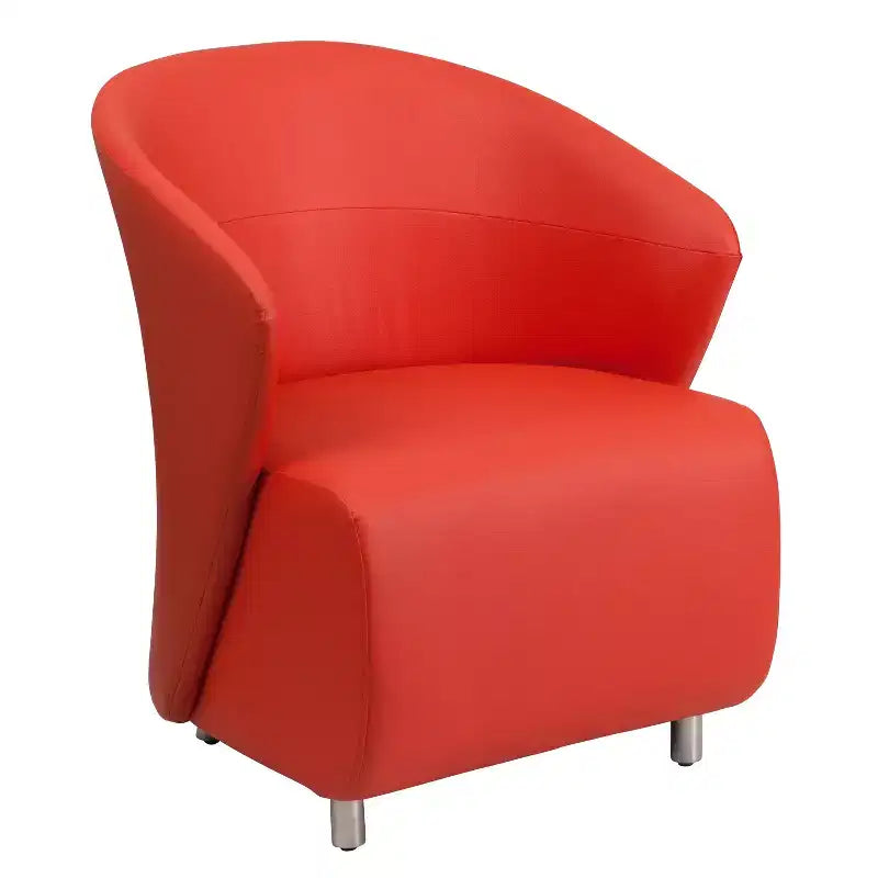 Home Office Curved Barrel Back Lounge Chair