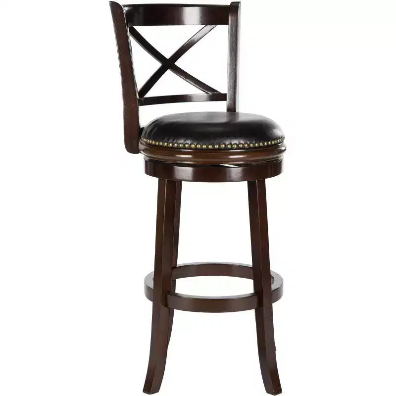 Swivel Bar Stool, Cappuccino/Black