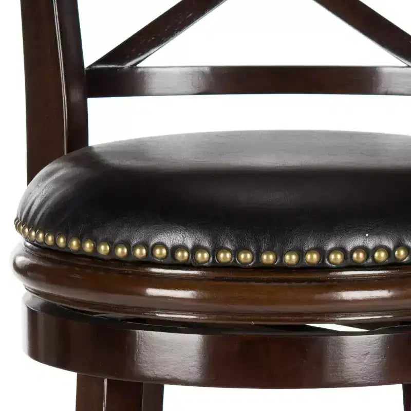 Swivel Bar Stool, Cappuccino/Black